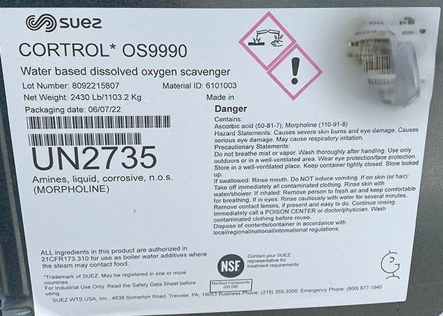 Water Treatment chemicals for Membrane/Boilers/Misc