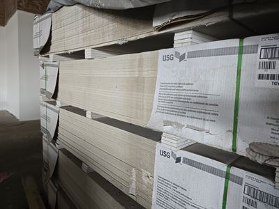 5/8" Secure Rock Gypsum Gypsum Fiber Roof Board- 4ft x 8ft -  Approx 1250 sheets