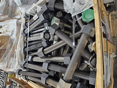 Assorted lot of Large Stud, Bolts, Nuts - Approx 15 Tons