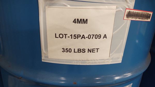 Activated Alumina 4mm in steel barrels, 3150 lbs