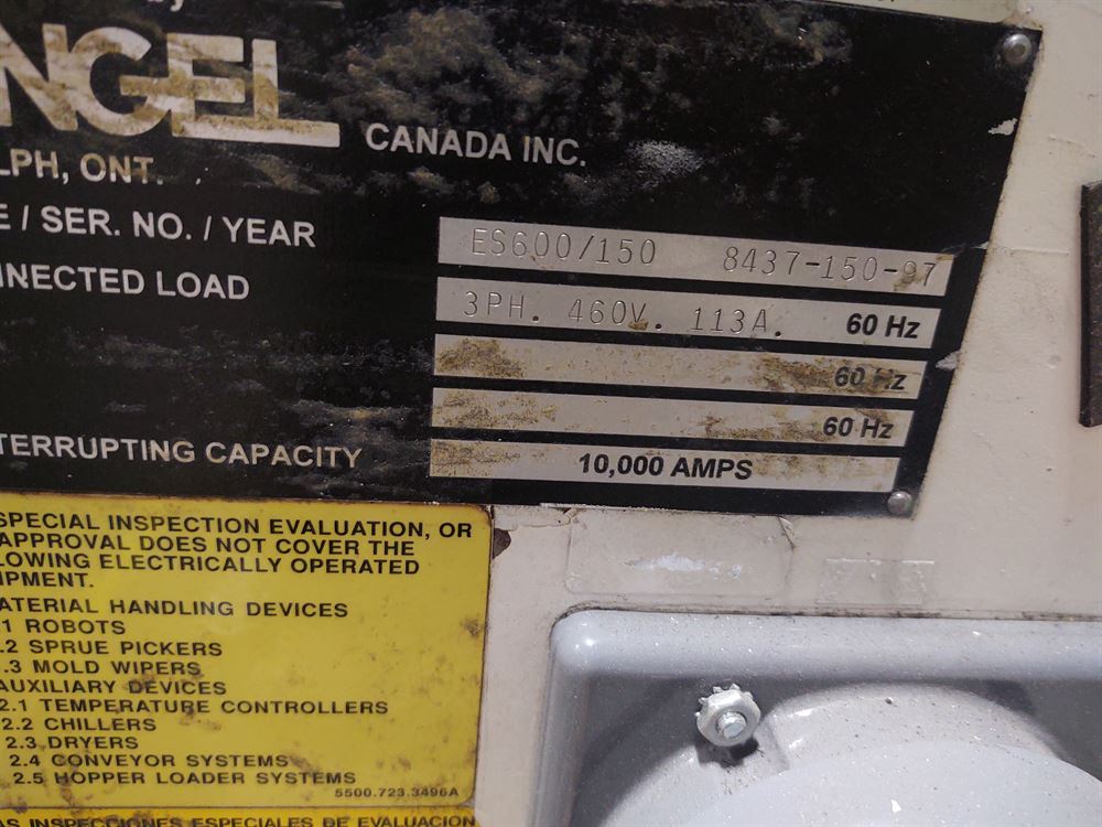 150 Ton 1998 Engel ES 600/150  Injection Molding Machine 