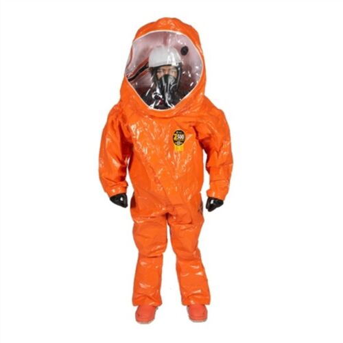 Kappler Z5H382 HazMat Suit - Zytron 500 Vapor Total Encapsulating - Orange LG/XL