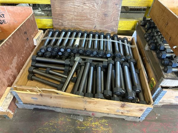 Assorted lot of Large Stud, Bolts, Nuts - Approx 15 Tons