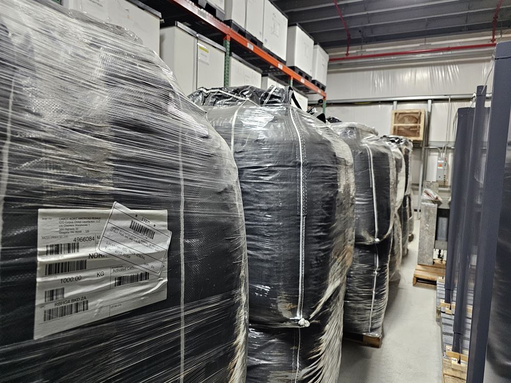 Activated Carbon,  72 tons