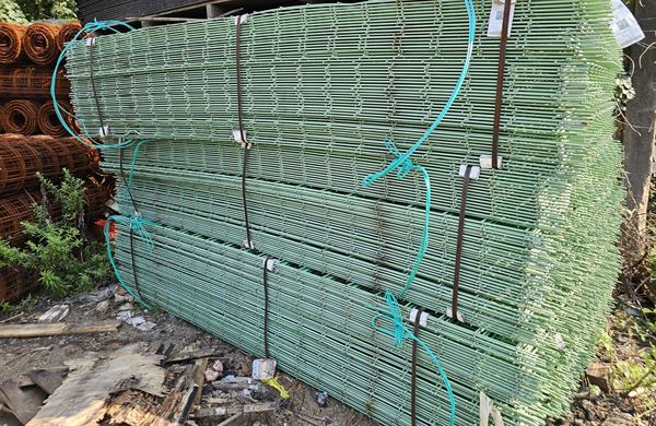 Lot of Epoxy Coated Welded Mesh Sheets and Plain Welded Mesh Rolls 