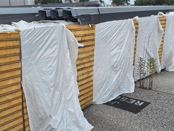 Insulation 2.6"x 4ft x 8ft - Flat PolyISO with GRP Facers  - Aged