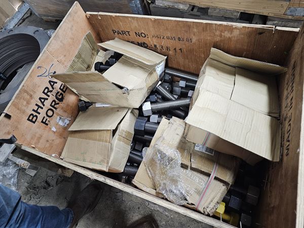 Assorted lot of Large Stud, Bolts, Nuts - Approx 15 Tons