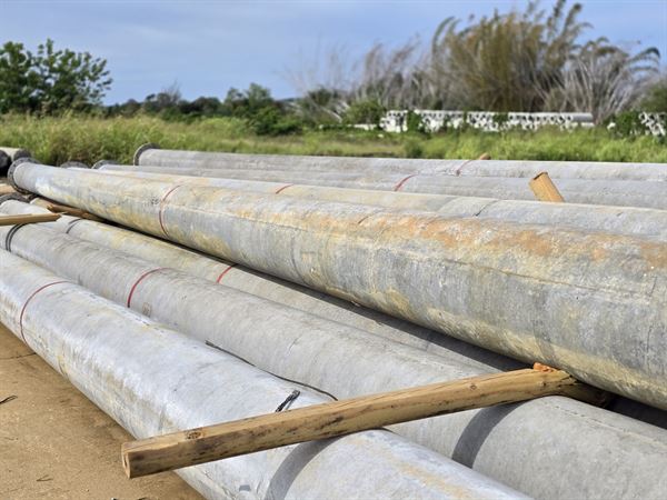 Spun Concrete Two Section Poles, 45/50/65ft, 522 count, Valmont Inc