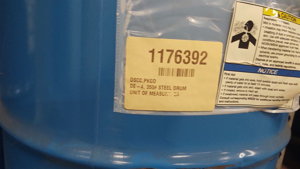 Activated Alumina 4mm in steel barrels, 3150 lbs