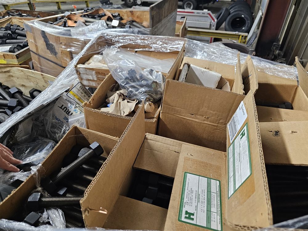 Assorted lot of Large Stud, Bolts, Nuts - Approx 15 Tons