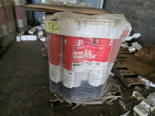 GAF RUBEROID® HW 25 Smooth Membrane - Approx 200 Rolls - Aged