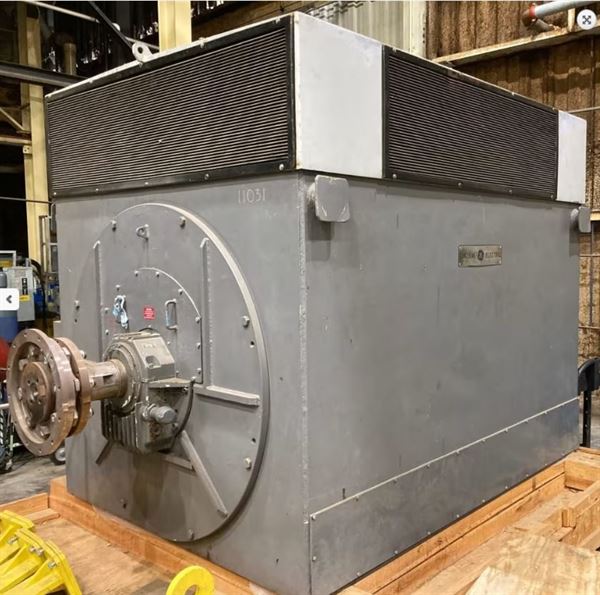 8000HP, 3580 RPM, 4160 Volts AC GE Induction Motor  CCW rotation