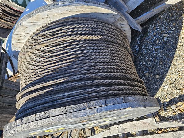 200 Tons of Steel Wire Rope - 5/8" to 1-1/2"  (New / Used)