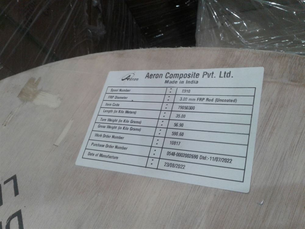 3.0mm FRP Rods Uncoated - 1050 KM