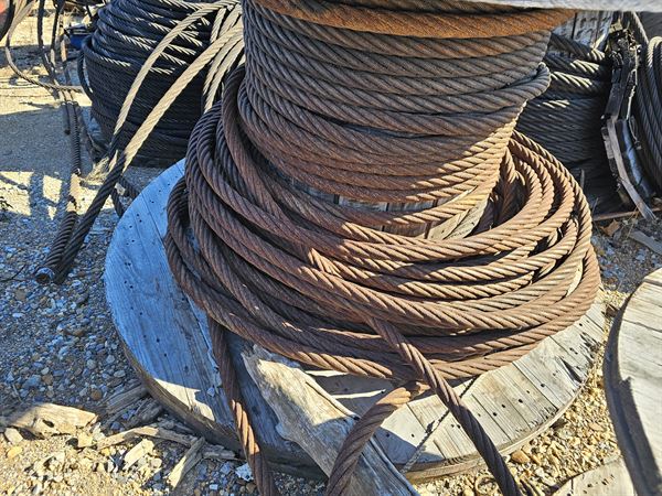 200 Tons of Steel Wire Rope - 5/8" to 1-1/2"  (New / Used)