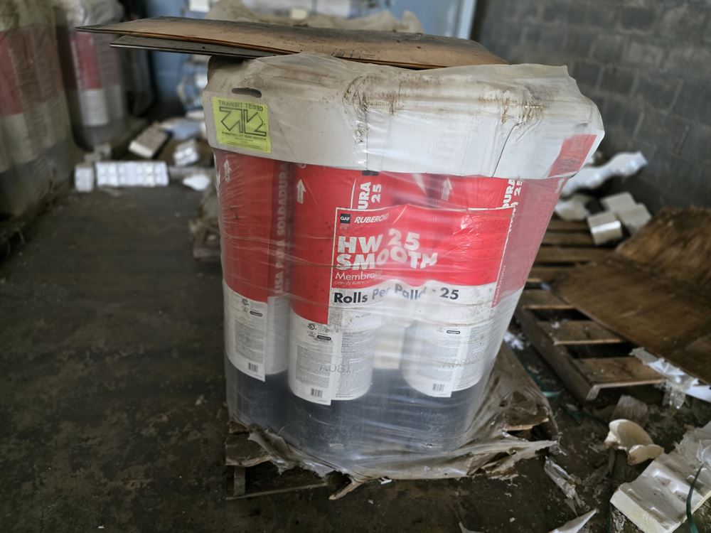 GAF RUBEROID® HW 25 Smooth Membrane - Approx 200 Rolls - Aged