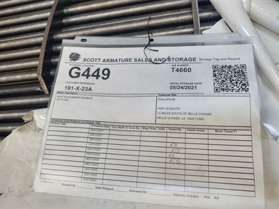 Heat Exchanger, 240in x 52in, Approx 31400LBS