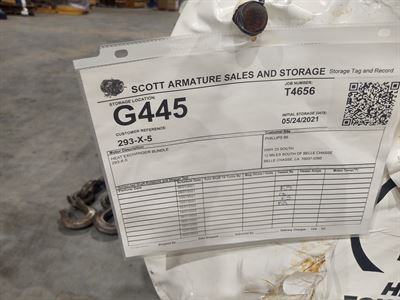 Heat Exchanger, 293in x 25in, Approx 14100LBS