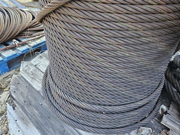 200 Tons of Steel Wire Rope - 5/8" to 1-1/2"  (New / Used)